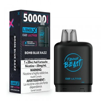 Level X Ultra Bomb Blue Razz 50k 20mg